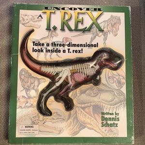 Uncover a T. Rex book 3D model dinosaur Dino anatomy facts learning ages 8+ VGUC